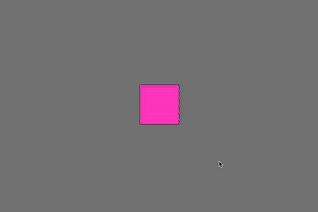 Using the p5 code, MakeyMakey keyboard inputs are used to change the colour of a square according to what key is pressed.